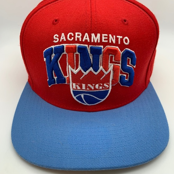 Vintage Sacramento Kings Basketball Snapback Hat Hardwood Classics Acrylic/Wool - Picture 3 of 14